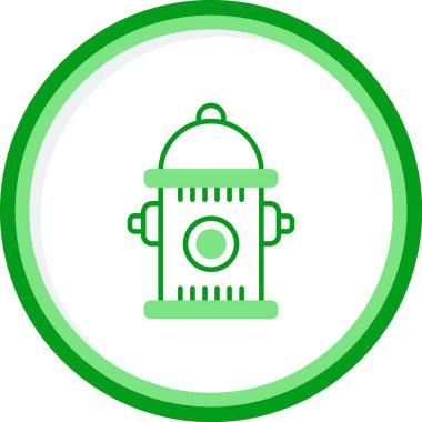 Yangın musluğu simgesinin vektör illüstrasyonu           