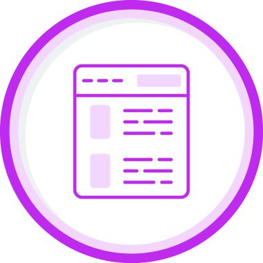 tarayıcı web simgesi, vektör illüstrasyonu