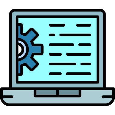 dizüstü bilgisayar ayarı simgesi, özet biçimi 