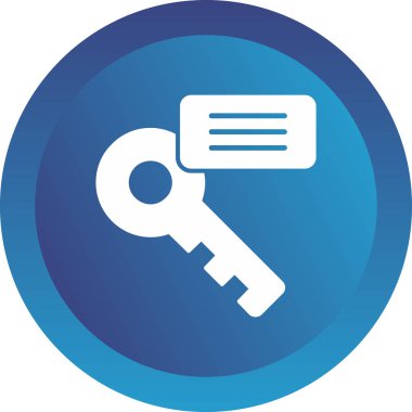 Anahtar kelime web simgesi. vektör illüstrasyonu