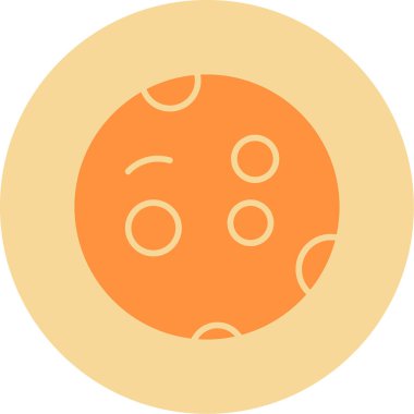 Merkür web simgesi vektör illüstrasyonu