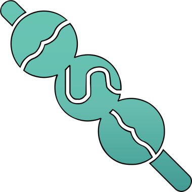 Dango web simgesi. Japon dango tatlıları vektör illüstrasyonu