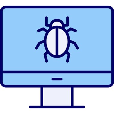 bilgisayar ekranı simgesi, vektör illüstrasyonu basit tasarım