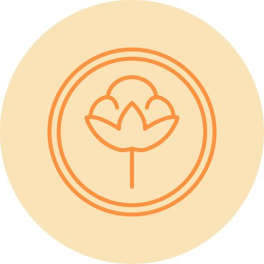 Pamuk. Web simgesi basit illüstrasyon