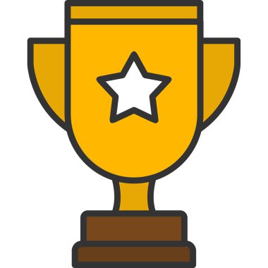 ödül web simgesi basit illüstrasyon