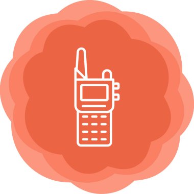 Walkie talkie simgesinin vektör çizimi