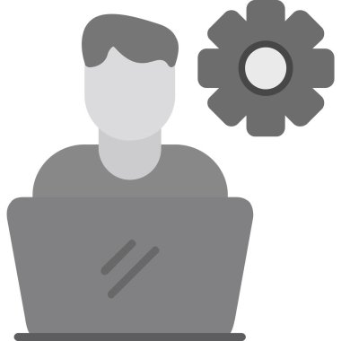 Yazılım Geliştirici Web simgesi vektör çizimi