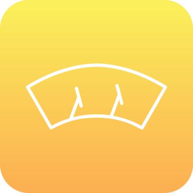 Silecek ağ simgesi vektör illüstrasyonu