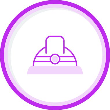 Güvenlik Miğferi Web simgesi, vektör illüstrasyonu