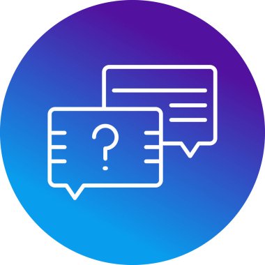 Sohbet baloncukları simgesi, vektör illüstrasyonu basit tasarım