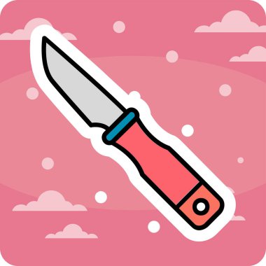 bıçak simgesi vektör illüstrasyonu