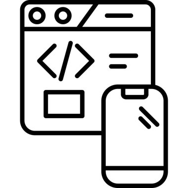 İlgili Basit Simge, Vektör İllüstrasyonu