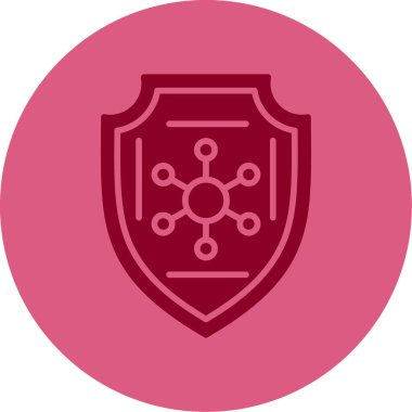 Ağ için koruma kalkanı vektör simgesi 