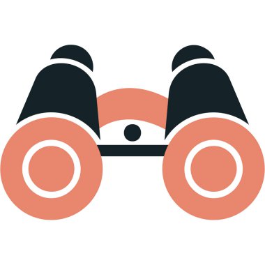 dürbün web simgesi, vektör çizim 