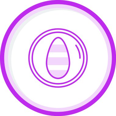 İpek koza simgesi, vektör illüstrasyonu basit tasarım