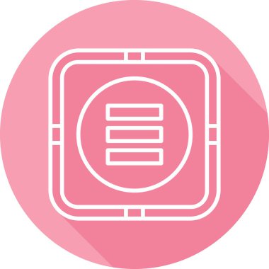 Web sitesi menü simgesi, vektör illüstrasyonu basit tasarım