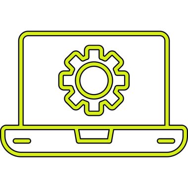 Yazılım web simgesi vektör illüstrasyonu