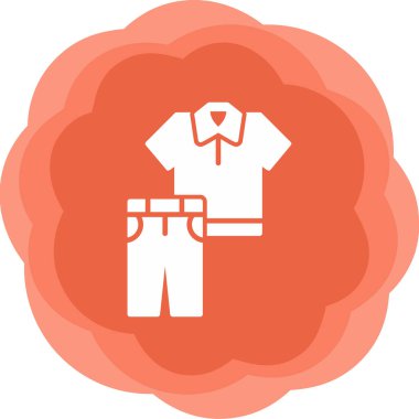 giysi web simgesi, vektör illüstrasyonu 