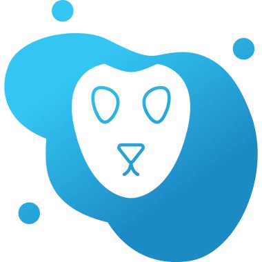 Bir maskenin vektör illüstrasyonu 