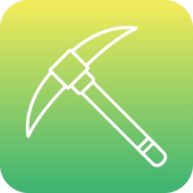 Kazma ağ simgesi, vektör illüstrasyonu                              