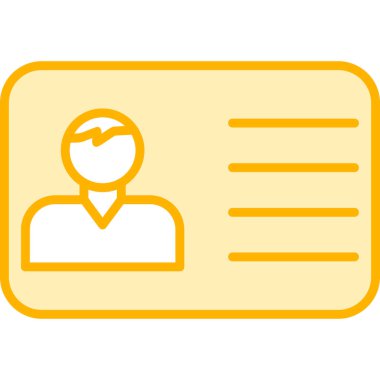 Ofis Kimliği Web simgesi, vektör illüstrasyonu