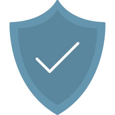 kalkan simgesi web basit illüstrasyon