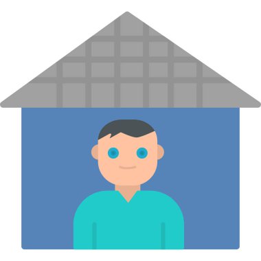 Karantina web simgesi vektör illüstrasyonu