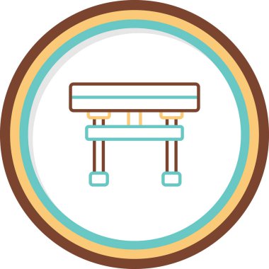 Torii Kapı Simgesi, Japon Kapısı, Vektör İllüstrasyonu 