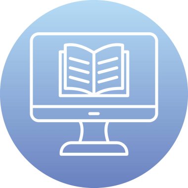 Özel ders. Web simgesi basit illüstrasyon