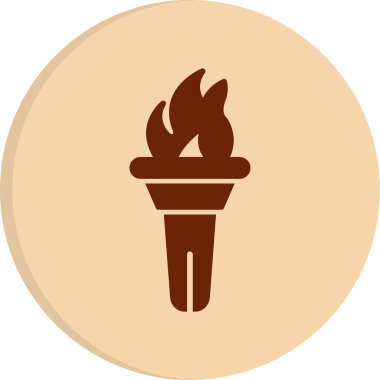 Meşalede yanan alev.