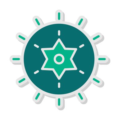 yıldız web simgesi basit illüstrasyon 