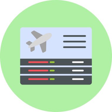 Seyahat ikonunun vektör illüstrasyonu. Ayrılışlar                   