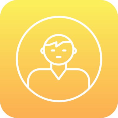 user icon, vector illustration simple design