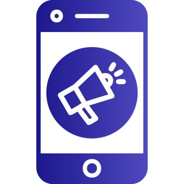 Sosyal medya tanıtım simgesi, vektör illüstrasyonu basit tasarım