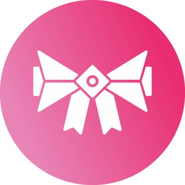 kurdele web simgesi vektör illüstrasyonu