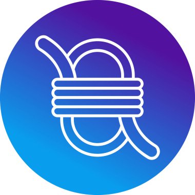 İp düğüm, vektör illüstrasyonuna bağlandı 