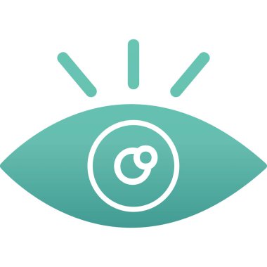 Göz. Web simgesi basit illüstrasyon 