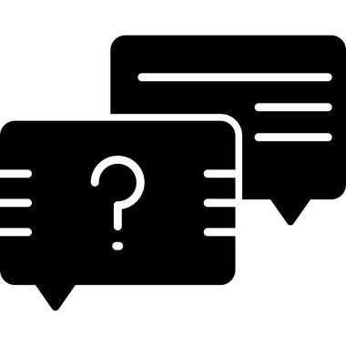 Sohbet baloncukları simgesi, vektör illüstrasyonu basit tasarım