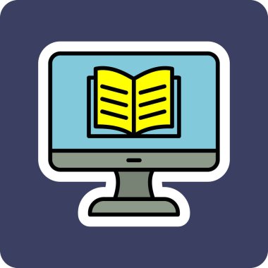 Özel ders. Web simgesi basit illüstrasyon