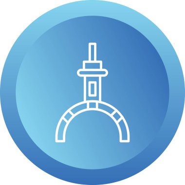 Pençe simgesi, basit vektör illüstrasyonu 