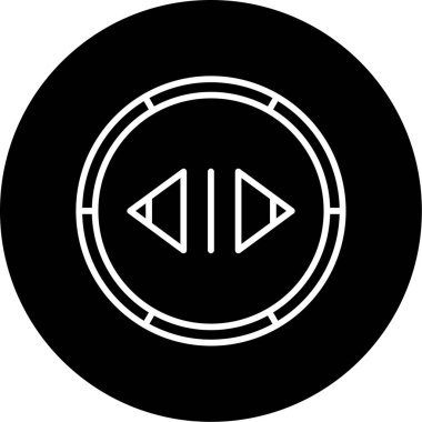 Düğme simgesi ögesinin vektör illüstrasyonu 