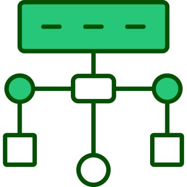 vector illustration of modern Algorithm icon            