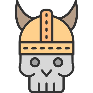 Bir kafatasının vektör çizimi 