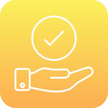 Yapılan İş simgesinin vektör illüstrasyonu