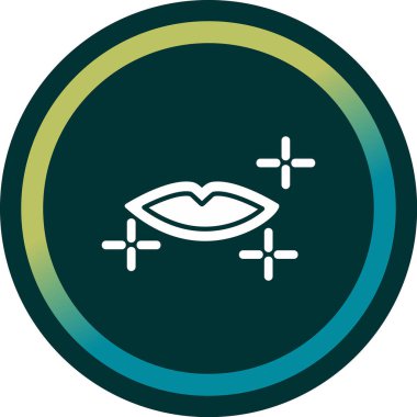 Kadın dudakları, makyaj vektörü illüstrasyonu 