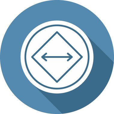 yaylı ok işareti. Web simgesi vektör illüstrasyonu