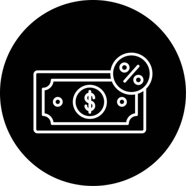 vergi ikonu öde. Web basit illüstrasyonu