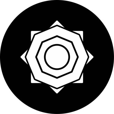 Güneş. Web simgesi basit illüstrasyon 