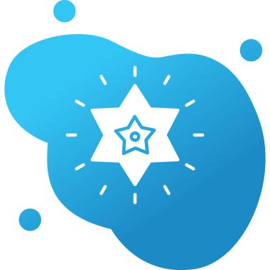 yıldız web simgesi basit illüstrasyon 