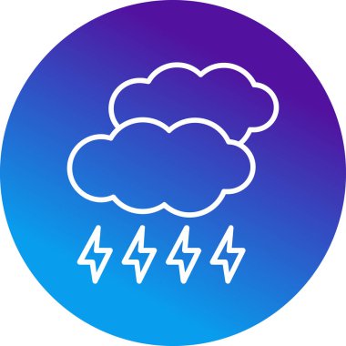 Storm Web simgesi, vektör illüstrasyonu 